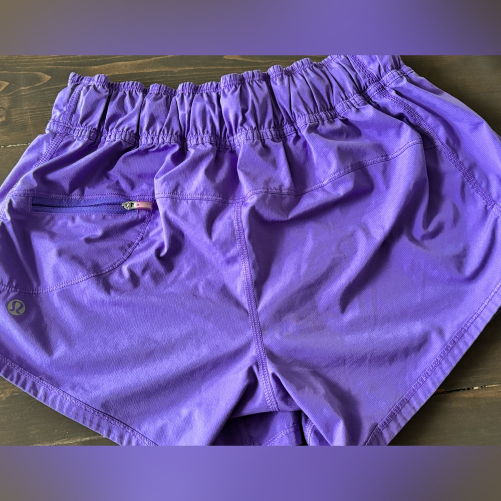 Lululemon Purple shorts. Like new condition - Picture 5 of 6